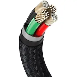 Кабель Baseus Cafule Metal Lightning 2.4A (2m) black (CALJK-B01) - мініатюра 5