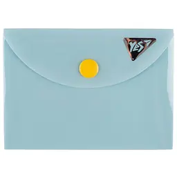 Папка-конверт А7 на кнопці блакитна Fusion 492273 Yes