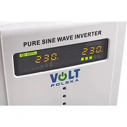Гібридний ДБЖ/інвертор Volt Polska SINUS PRO 1500E 12V 230V (3SP091512E) - мініатюра 4