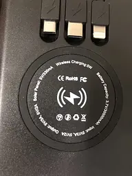 Зовнішній акумулятор на сонячних батареях 30000 mah + 2 ліхтарі - мініатюра 4