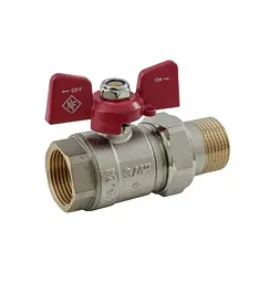 Кран кульовий з американкою Nolf classic 3/4" прямий NFC.921-08 (NF3151) - мініатюра 2