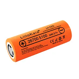 Акумулятор літій-іонний LiitoKala Lii-52S 26700 на 5200мАг 20A