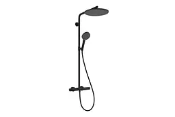 Душова система з термостатом Hansgrohe Raindance Alive S Puro 300 1jet EcoSmart Ecostat Element matt black 24593670