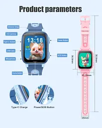Смарт годинник-телефон дитячі Wonlex CT23 з відеодзвінком WI-FI GPS SIM-карта Pink (18355) - мініатюра 10