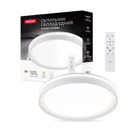 Світильник світлодіодний настінно-стельовий Maxus Functional Ceiling light 75W 3CCT Remote Line з пультом дистанційного керування