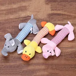 М'яка іграшка для собак Ducling, Elephant & Pig, рожева - мініатюра 3