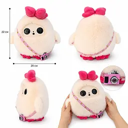 Розумна AI-іграшка Bobo PINK Smart AI Plush Toy голосове керування й під'єднання через Wi-Fi - мініатюра 3