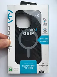 Оригінальний протиударний чохол Speck Presidio2 Grip MagSafe для iPhone 16 Pro (6.3") Black 150761-3205 - мініатюра 2