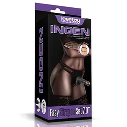 Страпон LoveToy Ingen Easy Strap-On Set 7 - мініатюра 4