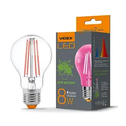 Лампочка Videx Filament A60FF 08W E27 1200K (VL-A60FF-08271) - мініатюра 2