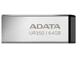 USB флеш накопичувач ADATA 64 GB UR350 Silver/Black USB 3.2 (UR350-64G-RSR/BK)