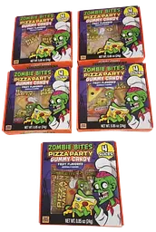 Жувальні цукерки Treat Street Gummy Candy Zombie Bites Pizza Party 24г - мініатюра 4