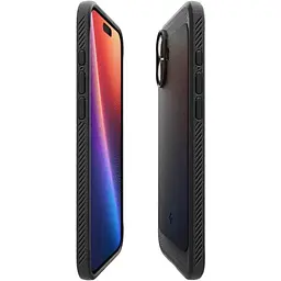 Протиударний чохол Spigen Rugged Armor MagSafe Matte Black для iPhone 16 (ACS08214) - мініатюра 3