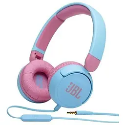 Навушники JBL JR 310 синій/рожевий 3.5 мм мікрофон динаміки 32 мм 1 м дитячі ( JR310BLU)