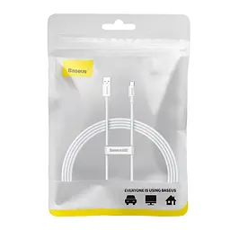 Кабель Baseus Superior Series Fast Charging Data Cable USB to Type-C 100W 1.5m Moon Білий - мініатюра 2