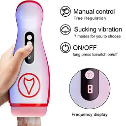 Автоматичний мастурбатор Masturbation Cup, 7 Suction Power, 7 Vibration Setting Boss Series 63-00069 103639 - мініатюра 4