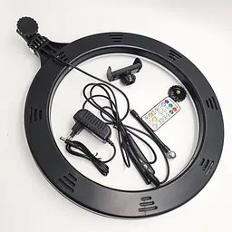 Кільцева LED лампа з пультом 38см RGB 8 кольорів кільцеве світло RING LIGHT MJ38 - мініатюра 4