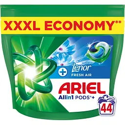 Капсули для прання Ariel Pods+ All-in-1 Touch of Lenor Дотик свіжого повітря Lenor 44 шт. (8700216765077) - мініатюра 2
