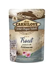 Вологий корм Carnilove Trout with Echinacea для кішок з фореллю та ехінацеєю 85 г