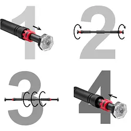 Турнік розсувний 4FIZJO 60-100 см 4FJ0097 (P-5907739310385) - мініатюра 6