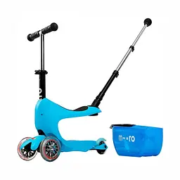 Самокат Micro Mini2go Deluxe Plus блакитний (MMD034) - мініатюра 6