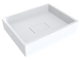 Умивальник Miraggio CAPRI (0000160) Miramarble, Глянцевий, Врізний, Білий