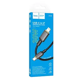 Кабель Hoco X128 Benefit PD30W charging data cable Type-C to Lightning Black - мініатюра 2