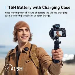 Мікрофонна радіосистема Anker AnkerWork M650 (2 TX + 1 RX) Combo Black [150884] - мініатюра 6