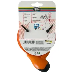 Велозамок Good Bike Security Lock тросовий Ø12 x 1500 мм помаранчево-жовтий (92758G-IS) - мініатюра 5