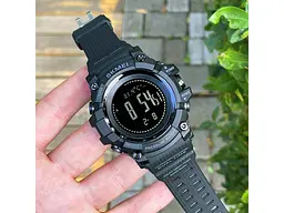 Чоловічий наручний годинник 1358 Black Smart Watch Compass Skmei acs0030791 - мініатюра 4