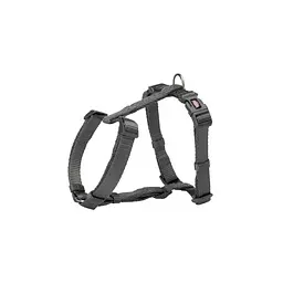 Шлея Trixie нейлоновая Premium L-XL 75-120 см / 25 мм (сіра) - мініатюра 2