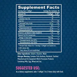 Омега-3 висококонцентрована Haya Labs Ultra Omega 3, 90 гель капсул - мініатюра 3