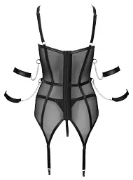 Комплект Cottelli Collection Basque Bondage XL чорний - мініатюра 6