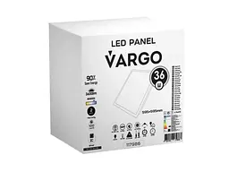 Панель світлодіодна VARGO вбудоваана 36W 6500K Квадратна 595х595 3600Lm (V-117986) - мініатюра 4