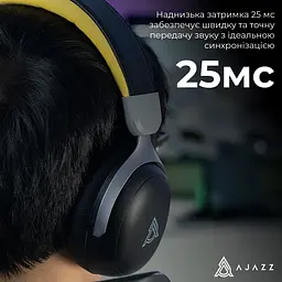 Навушники Ajazz AHM08 MAX 3-Mode Black (AHM08-MAX-BGY) - мініатюра 19