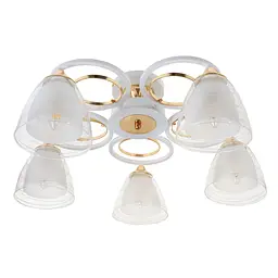 Люстра стельова Brille в зал E27 60W WH (LK-663C/5)