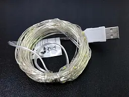 Гірлянда Sun Lamp крапля роси usb 200 led 20 м c USB для 5 v оптом біле світло - мініатюра 3