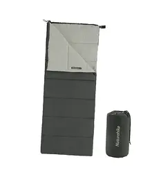 Спальник Naturehike F150 (NH22MSD05) +13°C - лівий - 190см - графіт