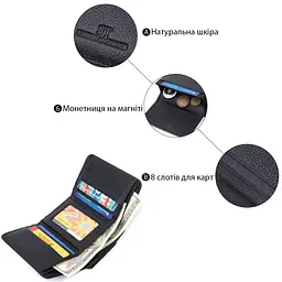 Жіночий шкіряний гаманець ST Leather 11,5х8,5х2 см acs0029442 - мініатюра 4