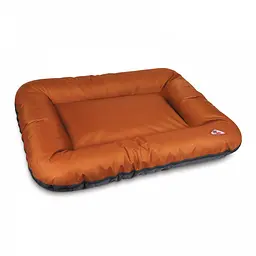 Лежак Pet Fashion Askold 4 для собак теракотовий/сірий 80x60x13 см