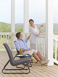 Комплект садових меблів Keter Rio Patio Set графіт - мініатюра 3