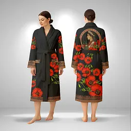 Кімоно жіноче з плюшевого велюру Red Grace 29499 S
