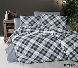 Комплект постільної білизни з компаньйоном (R-T9180) Євро TAG tekstil pbe0036646 - мініатюра 1