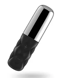 Потужний міні-вібратор Satisfyer Sparkling Darling Silver: 15 режимів, з ковпачком, дизайн помади - мініатюра 3