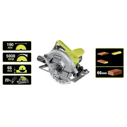 Пила дискова Ryobi RCS1400-G 1400 Вт - мініатюра 5