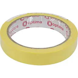 Стрічка клейка малярна Optima 18 ммх27 м жовта (1) O45340 - мініатюра 1