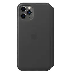 Оригінальний шкіряний чохол-книжка Apple Leather Folio для iPhone 11 Pro (5.8") Black MX062ZM/A - мініатюра 10