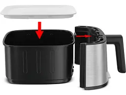 Мультипіч (аерофритюрниця) Tefal Easy Fry Silence (EY552DE0) - мініатюра 4