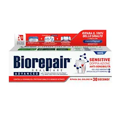 Професійна зубна паста Позбавлення чутливості подвійна дія Advanced Sensitive Biorepair 75 мл