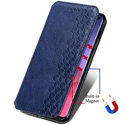 Чохол-книжка GETMAN Cubic Cover Case для Xiaomi Redmi 9A / 9AT (Blue) [52803] - мініатюра 4